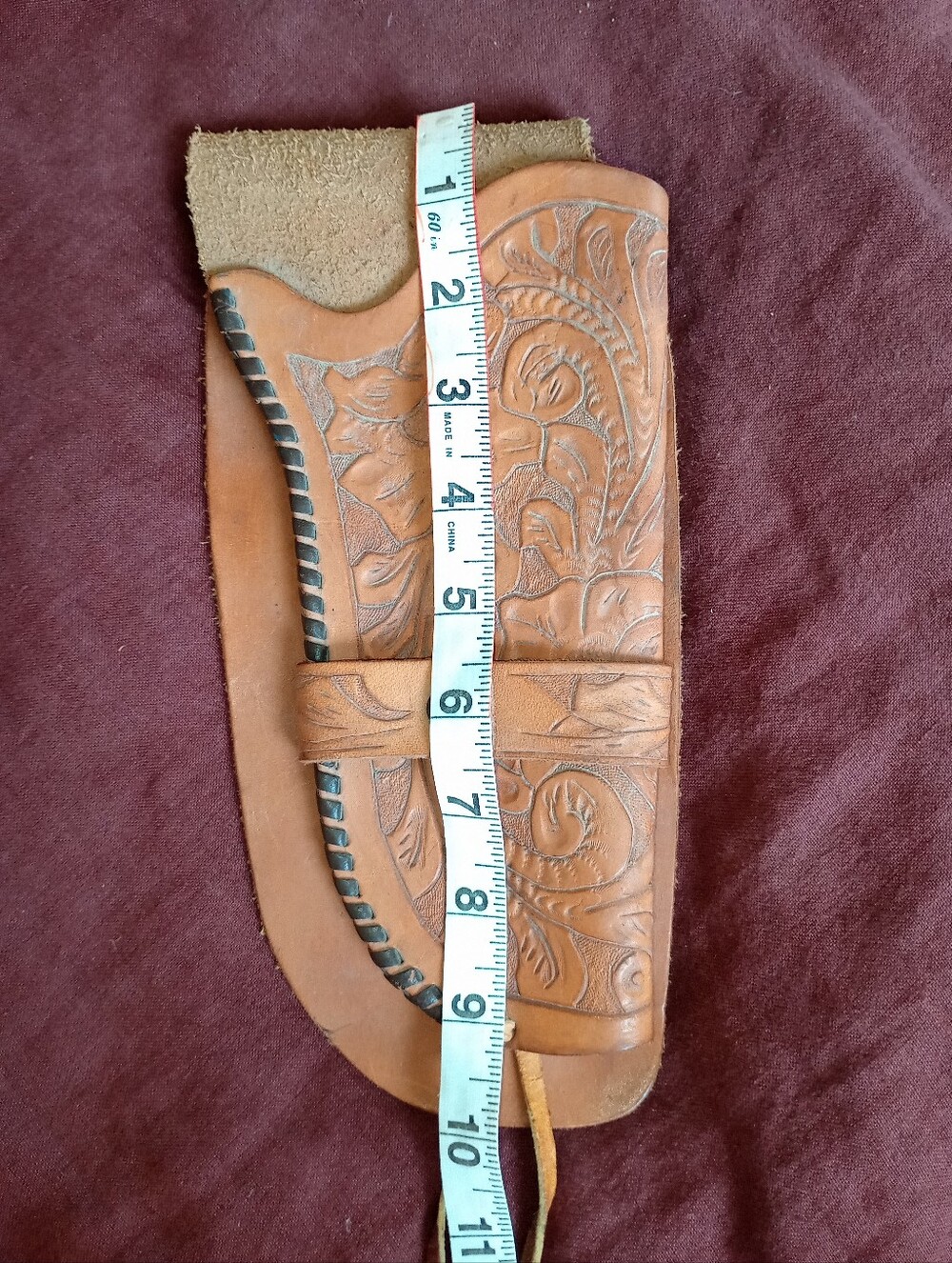 Hand Tooled Leather Holster - Picture 5 of 6